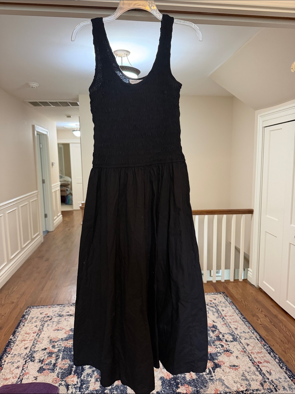 Sincerely Jules Black Sleeveless Smocked Maxi Dress
